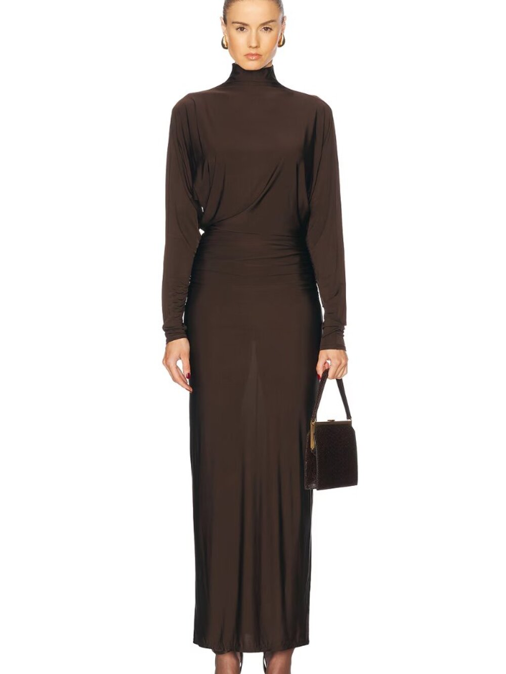Eaves Shir Dress Brown Size S NWT